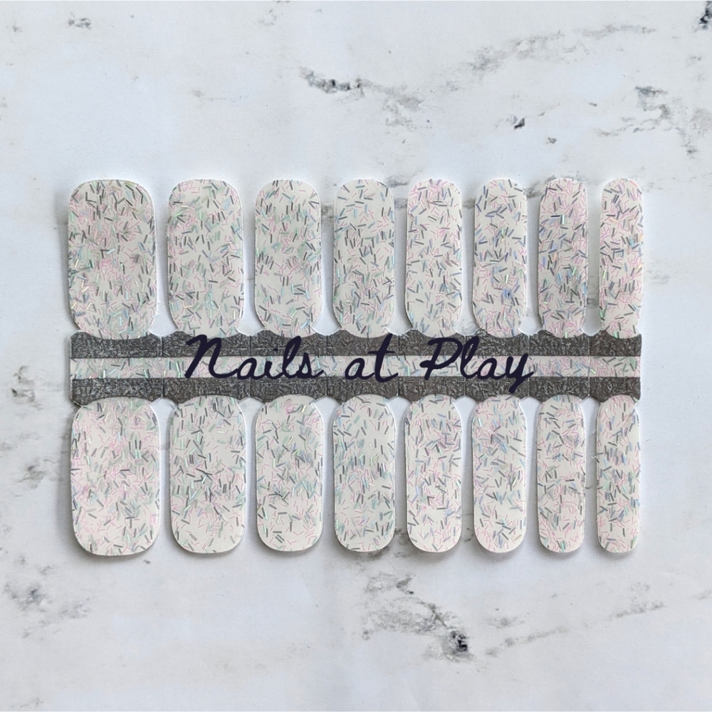 5 for $15 Nail Wraps- Mystic Glitter (transparent)